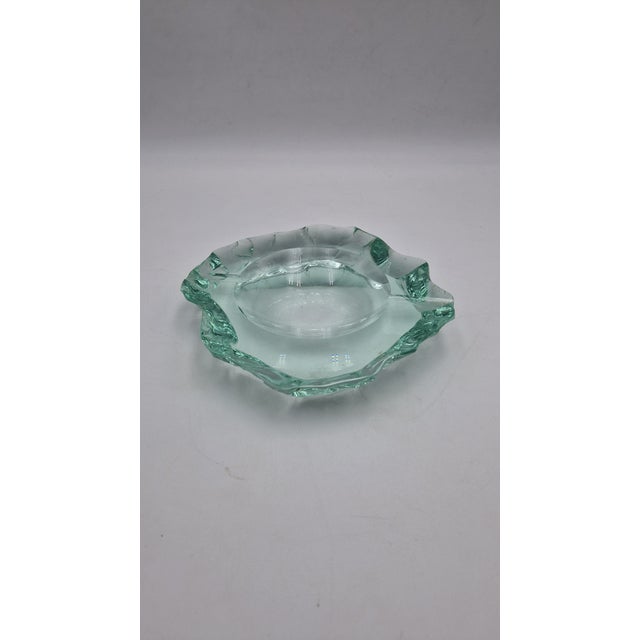 Blue Ashtray in Chiselled Cut Crystal by Pietro Chiesa for Erwin Burger, 1950s For Sale - Image 8 of 11