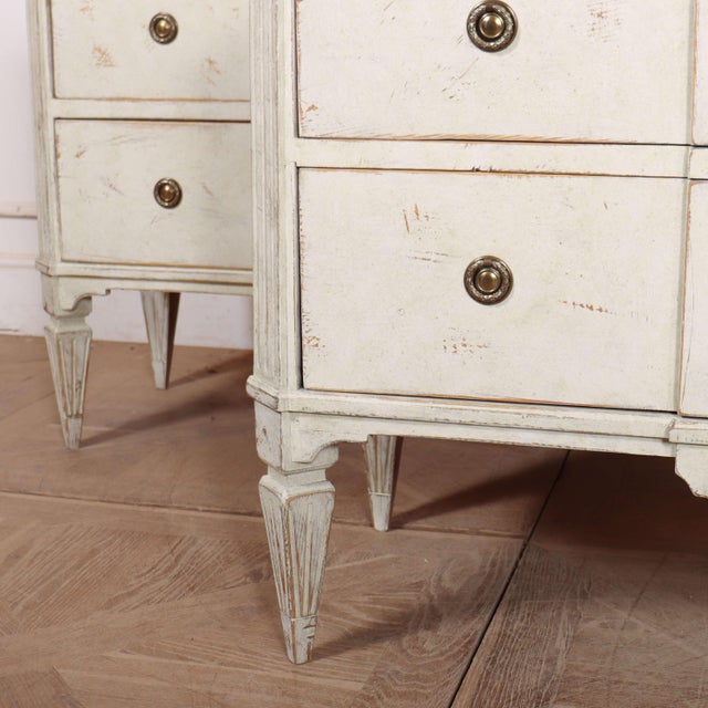 Swedish Breakfront Commodes, Set of 2 For Sale - Image 5 of 12