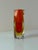 2000 - 2009 Red and Yellow Murano Glass Block Vase from Vetreria Artistica Oball For Sale - Image 5 of 11