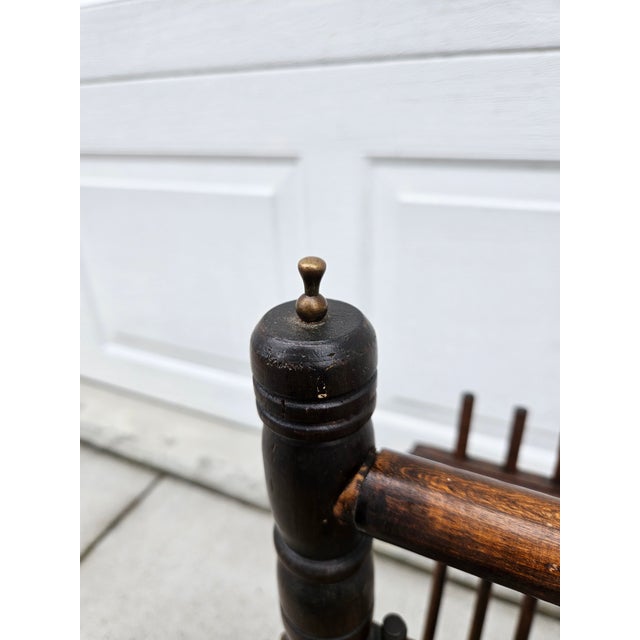 1930s 1930s Arts and Crafts Wooden Magazine Rack For Sale - Image 5 of 15