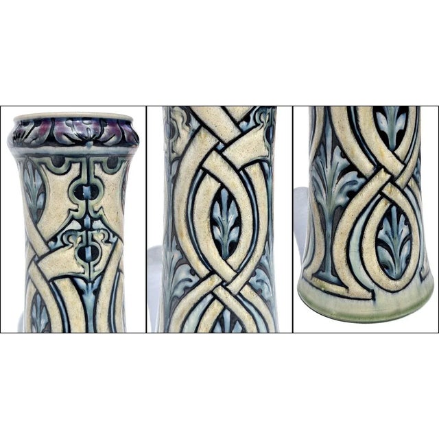 Arts & Crafts 1900s Francis Pope Royal Doulton British Arts & Crafts Studio Pottery Vase For Sale - Image 3 of 6