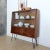 Wood Vintage Showcase Cabinet with Shelf and Glass Sliding Doors For Sale - Image 7 of 11