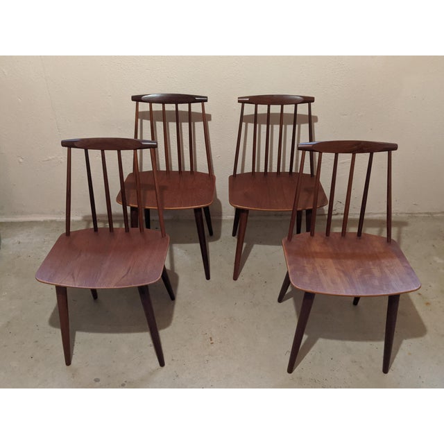 Danish Modern Dining Room Chairs Set Of 4 Chairish