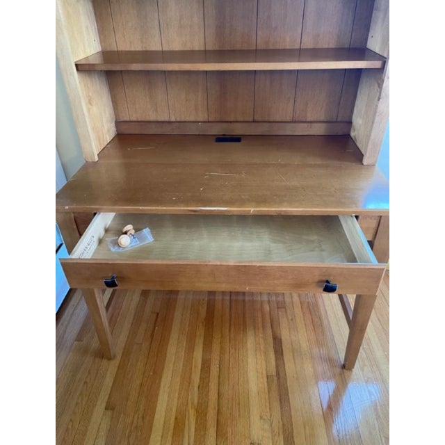 Ethan Allen Desk & Hutch All Maple Wood Chairish