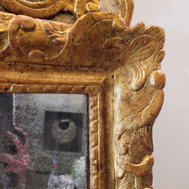 19th Century Regency Mirror in Carved Wood, France For Sale - Image 10 of 18