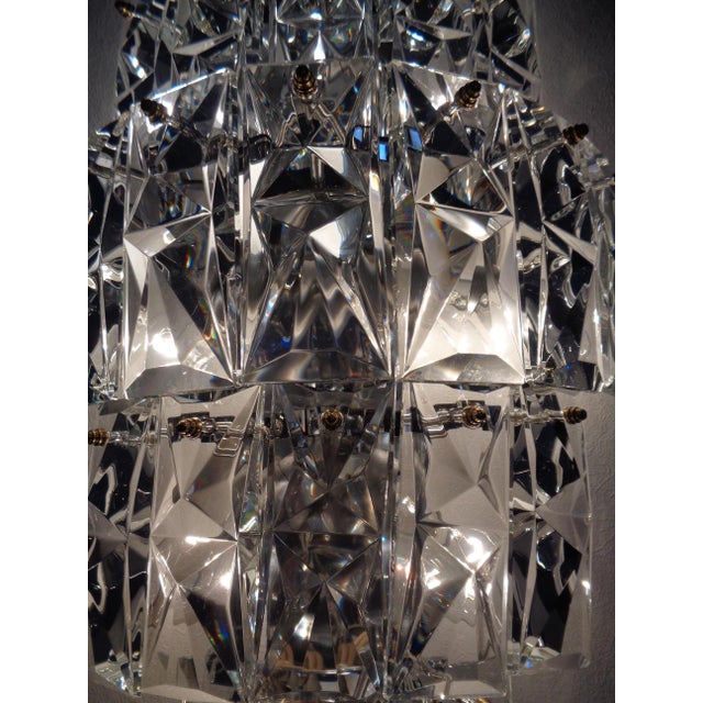 Large Crystal Glass Flush Mount from Kinkeldey, Germany, 1970s For Sale - Image 16 of 18