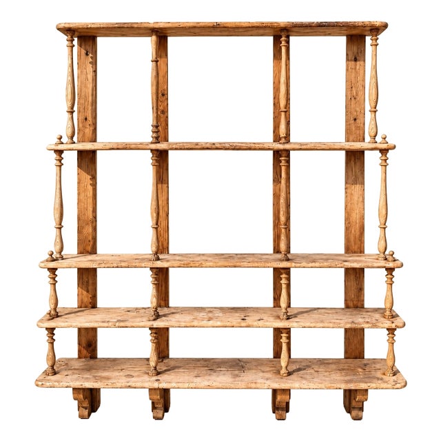 19th Century Louis Philippe Pine Tiered Shelf For Sale