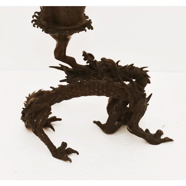 Antique Brown Bronze Vases, 1800s, Set of 2 For Sale - Image 10 of 16