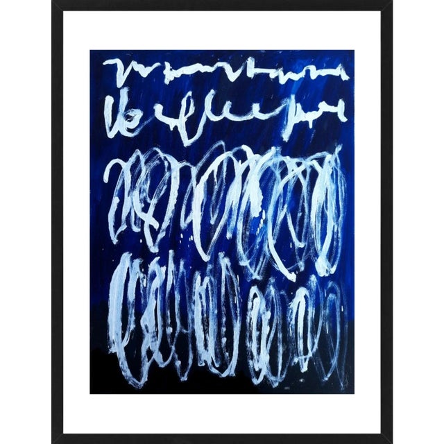 19.6" X 25.5" - Cy Twombly Inspired Abstract Original Oil Painting, Unframed For Sale - Image 9 of 9