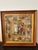 Victorian Antique Victorian Needlepoint “Jacob’s Coat” Scene in Mahogany & Gilt Frame For Sale - Image 3 of 9