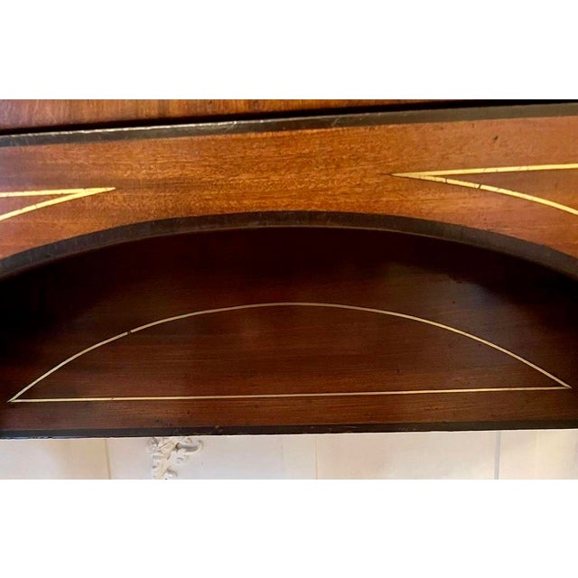 Antique Regency Brass & Inlaid Mahogany Breakfront Sideboard, 1815 For Sale - Image 16 of 18