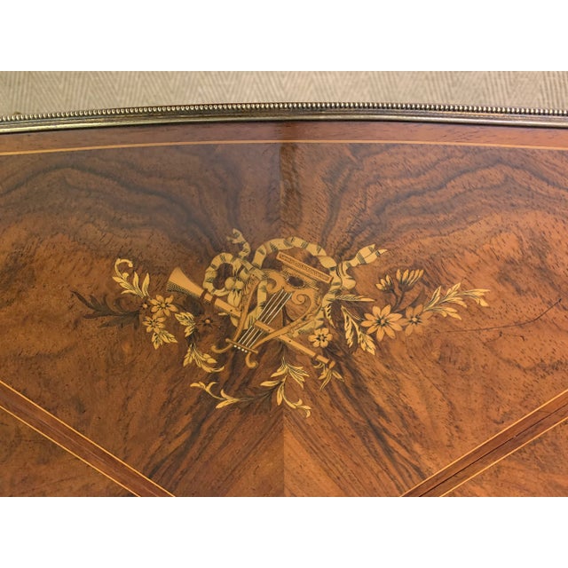 Inlaid Rosewood Envelope Card Table by Maple & Co., 1890 For Sale - Image 11 of 18