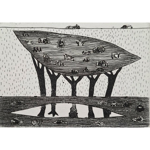Contemporary Jerzy Dmitruk, Childhood Sky (Trees of Revelation), 2011, Etching For Sale - Image 3 of 7