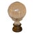 English Cut Crystal Newel Post on a Cast Bronze Base, Circa 1900 For Sale