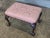 Late 20th Century Baker Historic Charleston Chippendale Mahogany Footstool Bench Stool Claw & Ball For Sale - Image 5 of 8