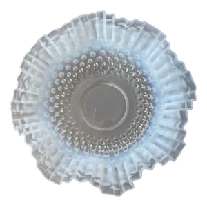 Fenton White Opalescence Hobnail Bowl, Circa 1907
