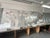 Art Deco Hand Painted Silver Leaf Sky & Flying Birds Panoramic Mural Panels | Set of 4 Panels 3ft×8ft Custom Cloud Wallpaper For Sale - Image 3 of 3
