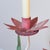 1980s Vintage Tole Lotus Flower 2-Arm Candelabra For Sale - Image 5 of 7