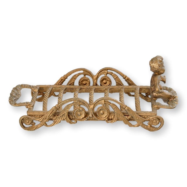 Mid 20th Century French Ormolu Gilt Cherub Soap or Sponge Holder For Sale - Image 5 of 5