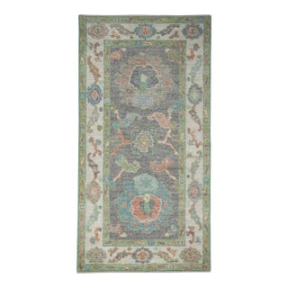 Turkish Oushak Rug 2'8" x 5'1" #17469 For Sale