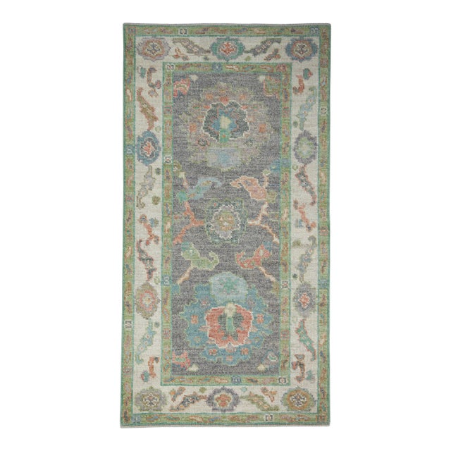 Turkish Oushak Rug 2'8" x 5'1" #17469 For Sale
