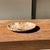 Contemporary Small Trinket Dish in Beige Petrified Wood with Black Spots For Sale - Image 3 of 9