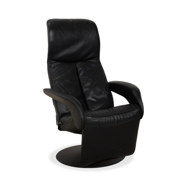 Modern Symphony Armchair in Black Leather from Jori For Sale - Image 3 of 16