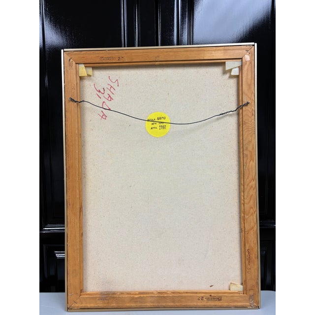 Vintage Contemporary Abstract Oil Painting For Sale - Image 12 of 12
