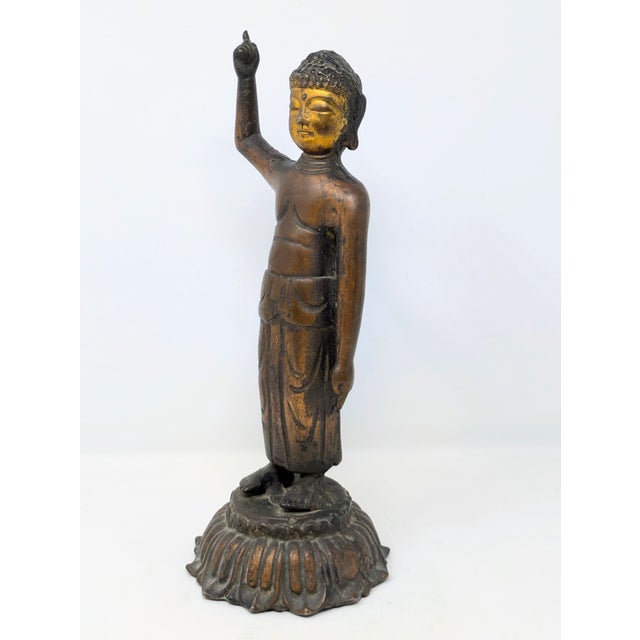 Korean Baby Buddha Pointing to Heaven & Earth (C. 18th/19th Century) For Sale - Image 4 of 9