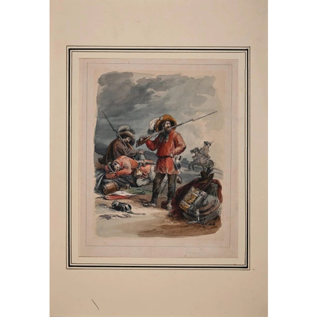 Unknown - Garibaldi and the Garibaldini - Original Lithograph - 19th Century For Sale - Image 3 of 3