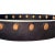 L’objet 18” Black & Gold Studded Oval Centerpiece Bowl For Sale