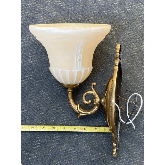 Vintage Victorian Style Quoisel Wall Sconce Solid Brass For Sale - Image 11 of 11