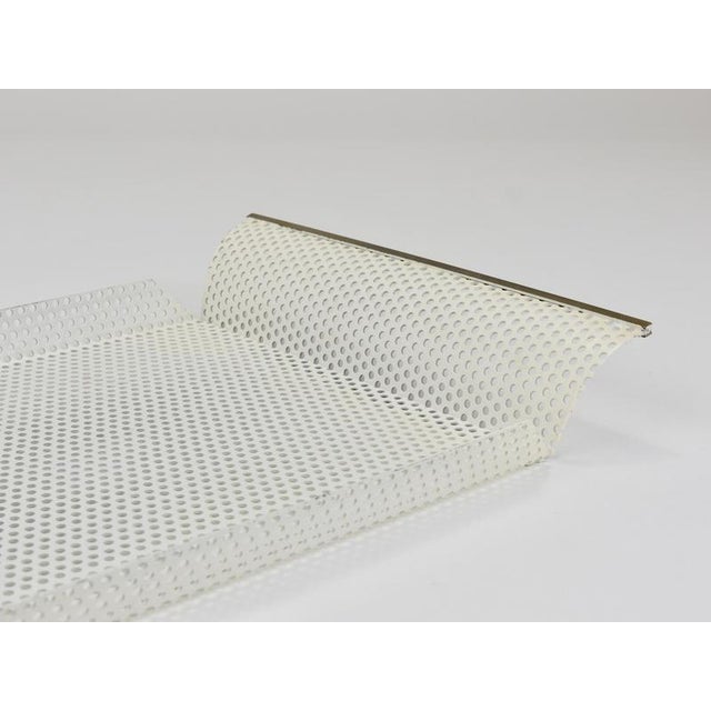 Brass and Perforated Metal Rigitulle Tray from Vereinigte Werkstätten, Germany, 1970s For Sale - Image 3 of 18