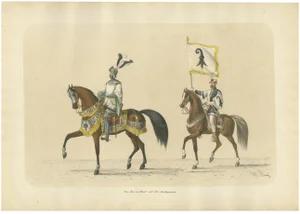 Heinrich Jenny, Grand Basel Procession of Peter Rot and the Proud Banner of the City, 1855, Print