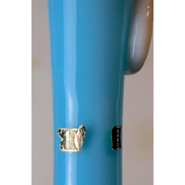 Glass Handmade Italian Glass Vase, Florence Region, Italy 1970s For Sale - Image 7 of 7