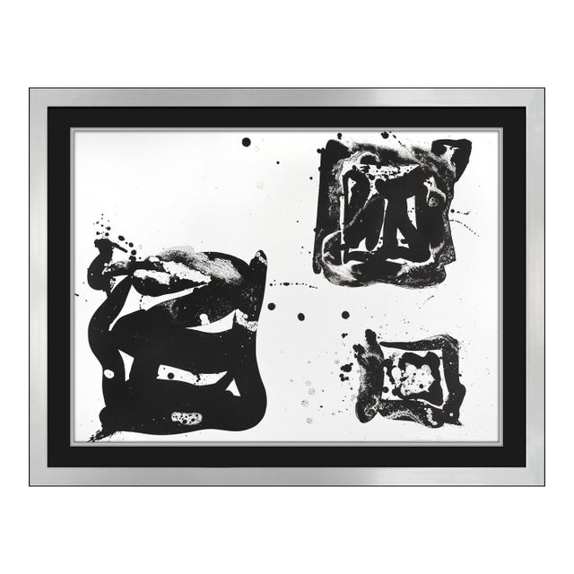 Late 20th Century Third Stone (l.86; sf.98) Abstrac Black Lithograph Sam Francis For Sale