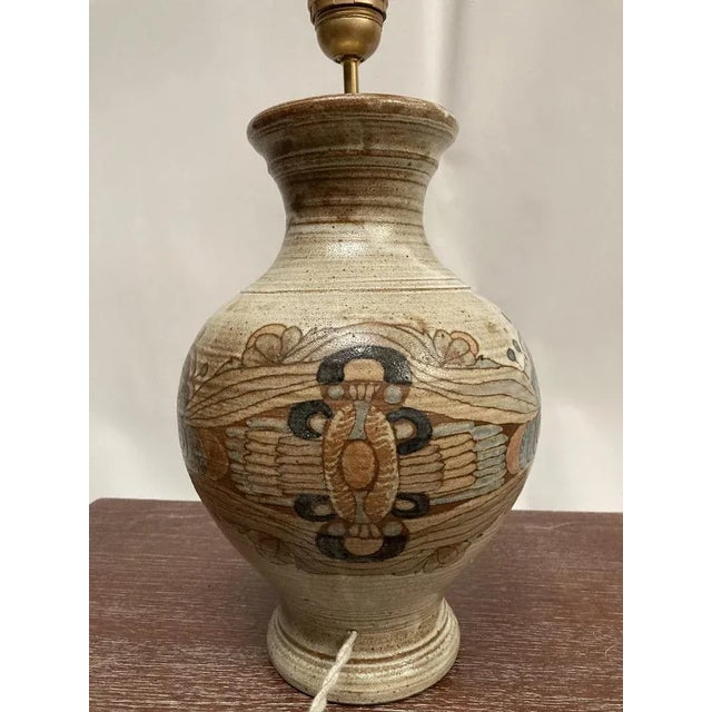 1970s Ceramic Lamp from Fievet, 1970s For Sale - Image 5 of 6