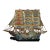 Vintage Cloisonne Enamel Ship Model – 28" Gilt Sailing Boat With Box For Sale