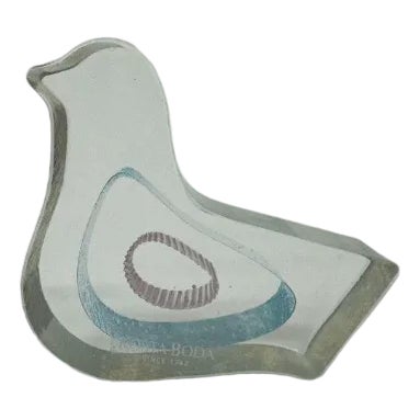 Small Bird Sculpture by Bertil Vallien for Kosta Boda, 1990s For Sale