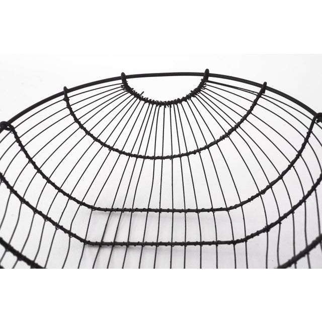 Antique French Farmhouse Wire Basket For Sale In San Francisco - Image 6 of 11