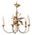 Mid 20th Century French Maison Charles-Inspired Gilt Bronze Chandelier For Sale