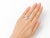 Modern Late 20th Century 14K White Gold Diamond Designer Leaf Ring Band, Size 8 For Sale - Image 3 of 3
