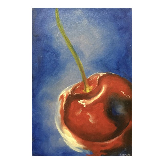 "Maraschino" Contemporary Still Life Oil Painting by Jennifer Bauser For Sale