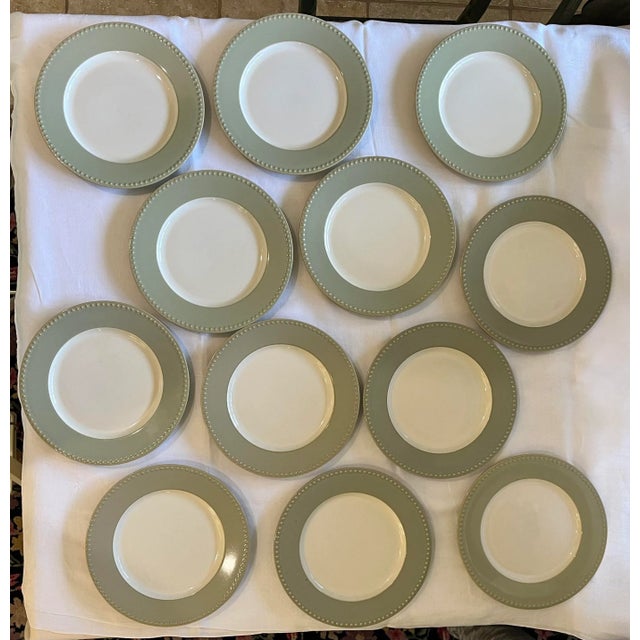 Early 21st Century Dansk Reactic Sage Dinner Plates - Set of 12 For Sale In Naples, FL - Image 6 of 6