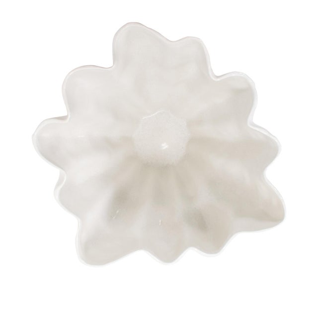 Ceramic Artridge Ruffled Edge Bowl For Sale - Image 7 of 11