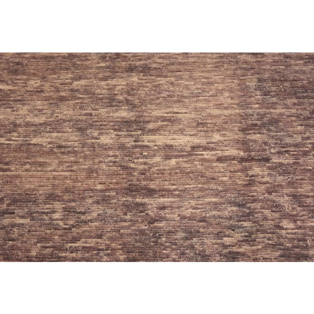 Textile Large Contemporary Brown Rug For Sale - Image 7 of 8