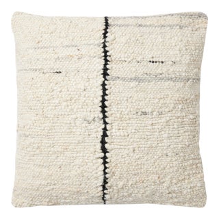 Amber Lewis x Loloi Ivory / Black 22'' x 22'' Cover with Down Pillow For Sale