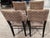 Wood 4 Palecek Blackened Pananawood & Woven Seagrass Dining Chairs, Late 20th Century For Sale - Image 7 of 17