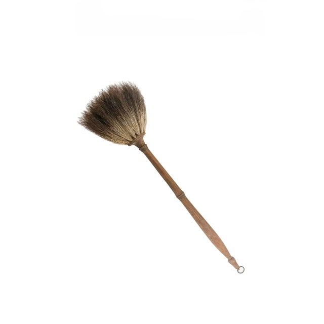 This is a beautiful vintage Shaker horse hair brush with a wooden handle, perfect for collectors or anyone who appreciates...