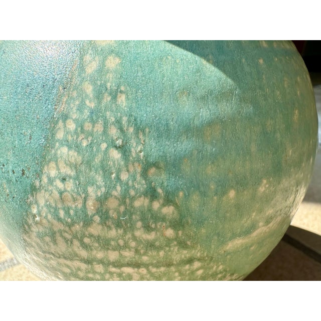 Studio Ceramic Art Vase with Modernist Graphic Decor by Helle Stenberg for Pottestuen, Denmark, 1960s For Sale - Image 18 of 18